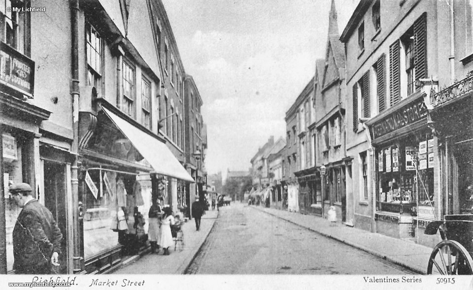 5 Postcards - Market Street